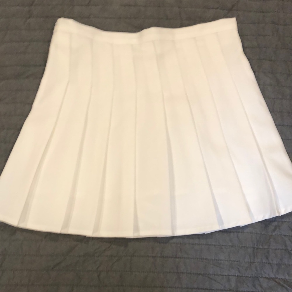 White dressy tennis schoolgirl skirt Sz Small